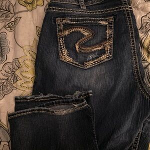 Stylish Black Jeans with Distressed Detailing